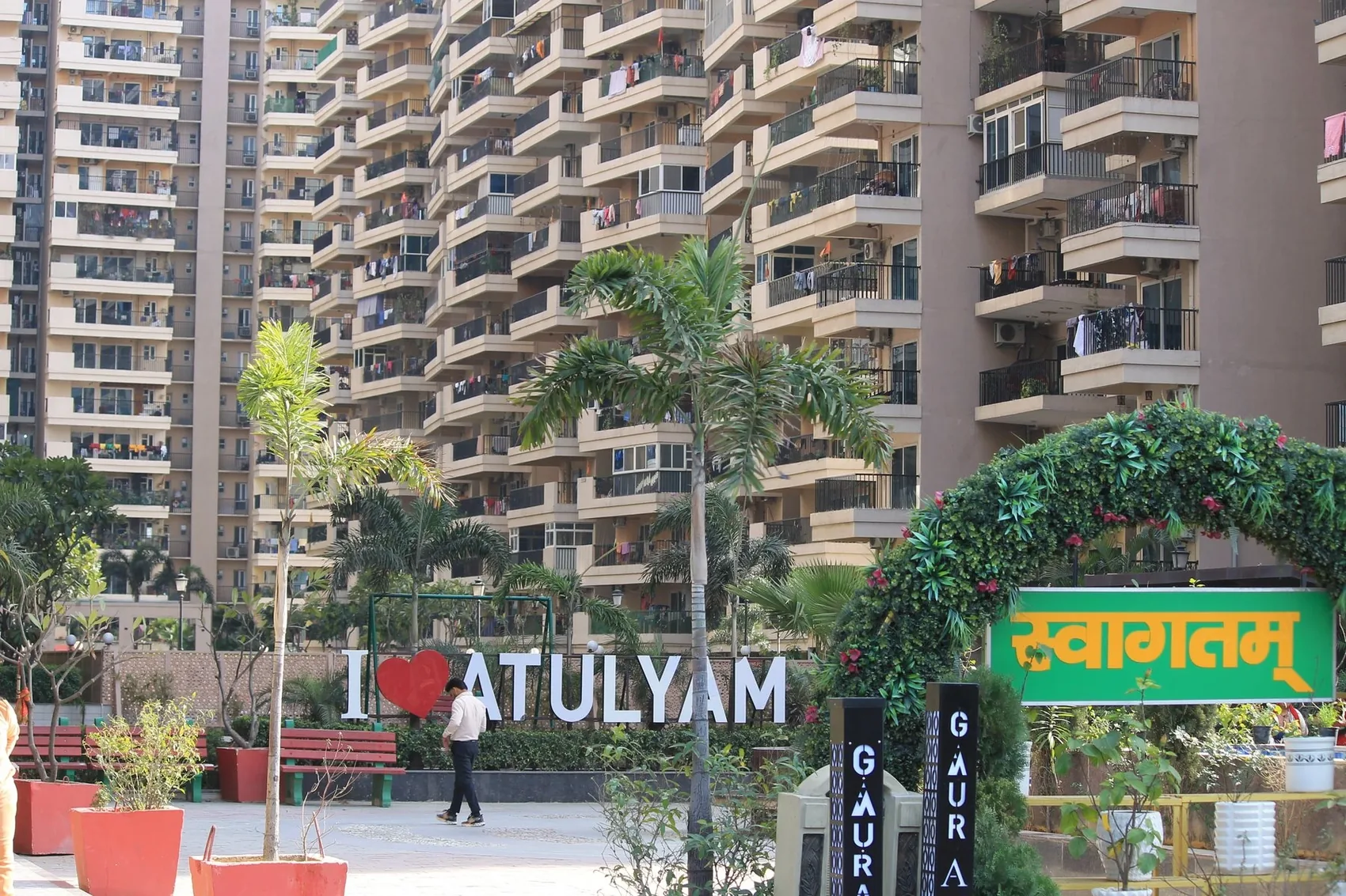 Gaur Atulyam tower installation site